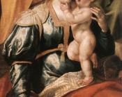 马尔滕 德 沃斯 : The Family of St Anne, detail